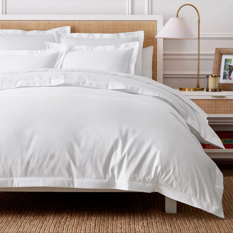 1000-Thread-Count Sateen Duvet, White, King/Cal. King