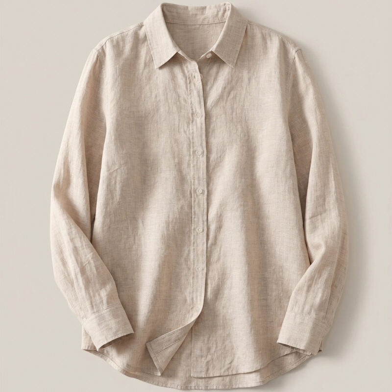 100% European Linen Long Sleeve Shirt