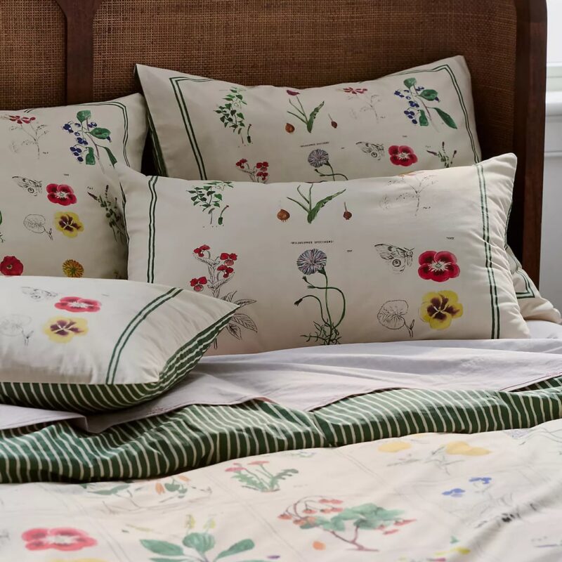 100% Organic Cotton Printed Percale Duvet Collection