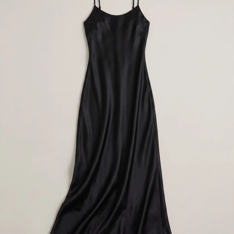 100% Washable Silk Maxi Slip Dress