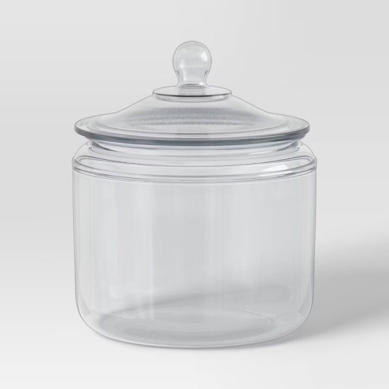 108oz Glassware Kitchen Storage - Threshold™: Clear Glass, Dishwasher-Safe, 8.27" Height, Lifet...