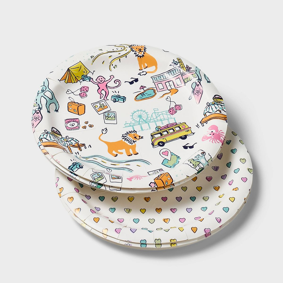 10ct Assorted Paper Plate Set - Roller Rabbit x Target