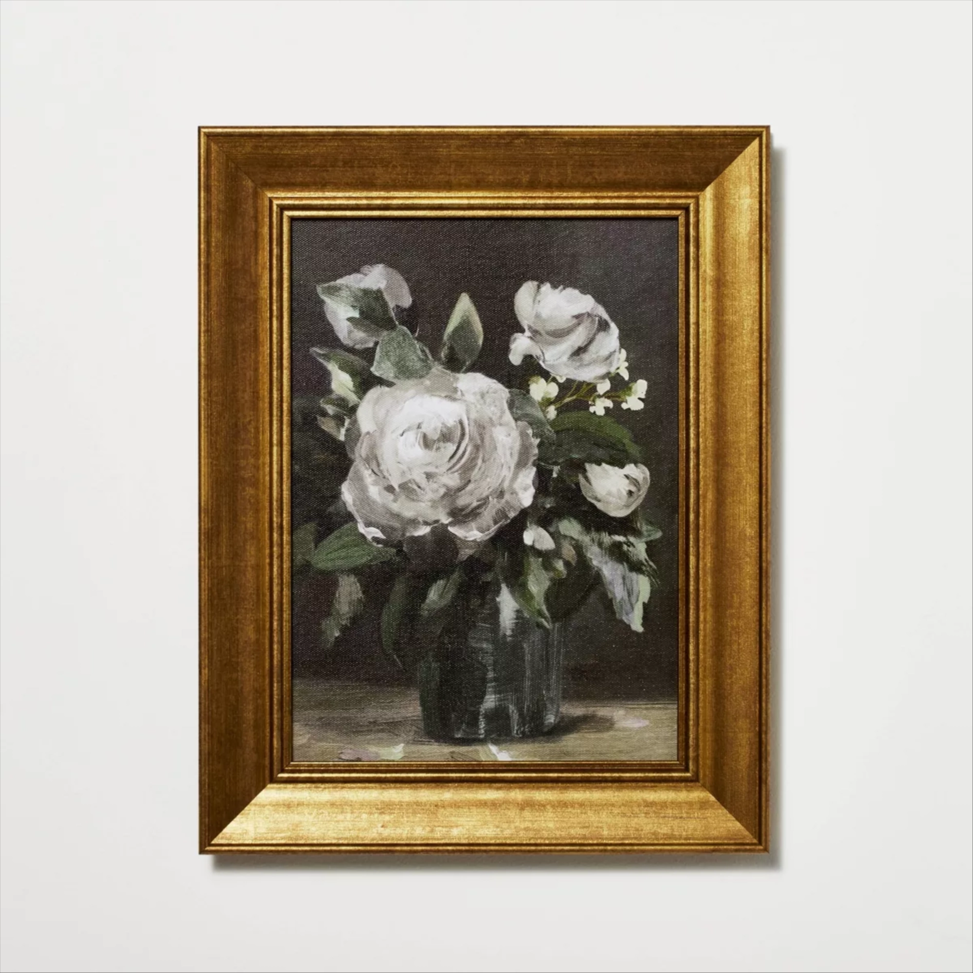 11" x 14" Vintage Floral Framed Wall Canvas - Threshold™ designed with Studio McGee