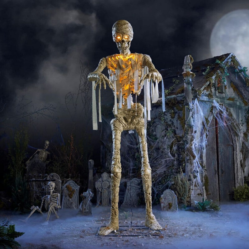 11 FT Grave & Bones Giant-Sized LED Mummy