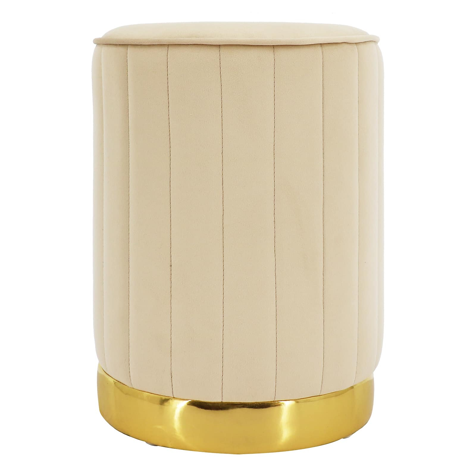 12" x 16.25" Taupe Round Stool by Ashlandu00ae | Michaels