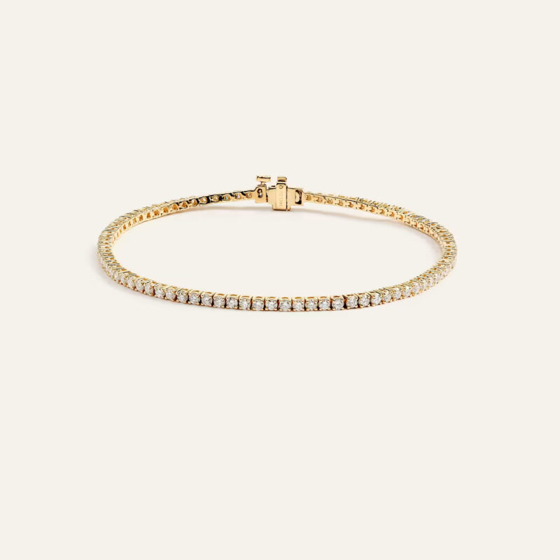 14K Gold Lab Grown Diamond Tennis Bracelet - 2ctw Quince Lab Diamonds