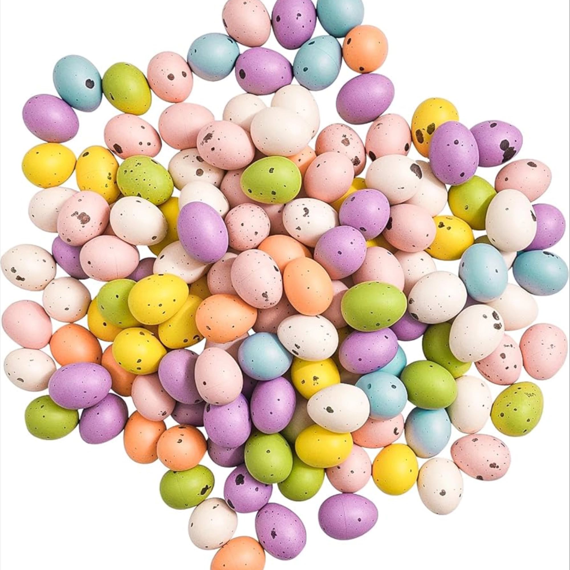 160 Pcs Easter Mini Eggs, Assorted Easter Egg Decor, Spring Vase Filler Decorative Pastel for Eas...