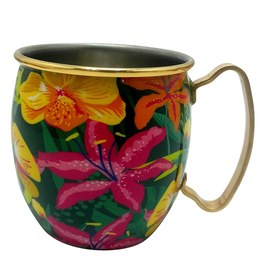 16oz. Floral Metal Mug by Ashlandu00ae | Michaels