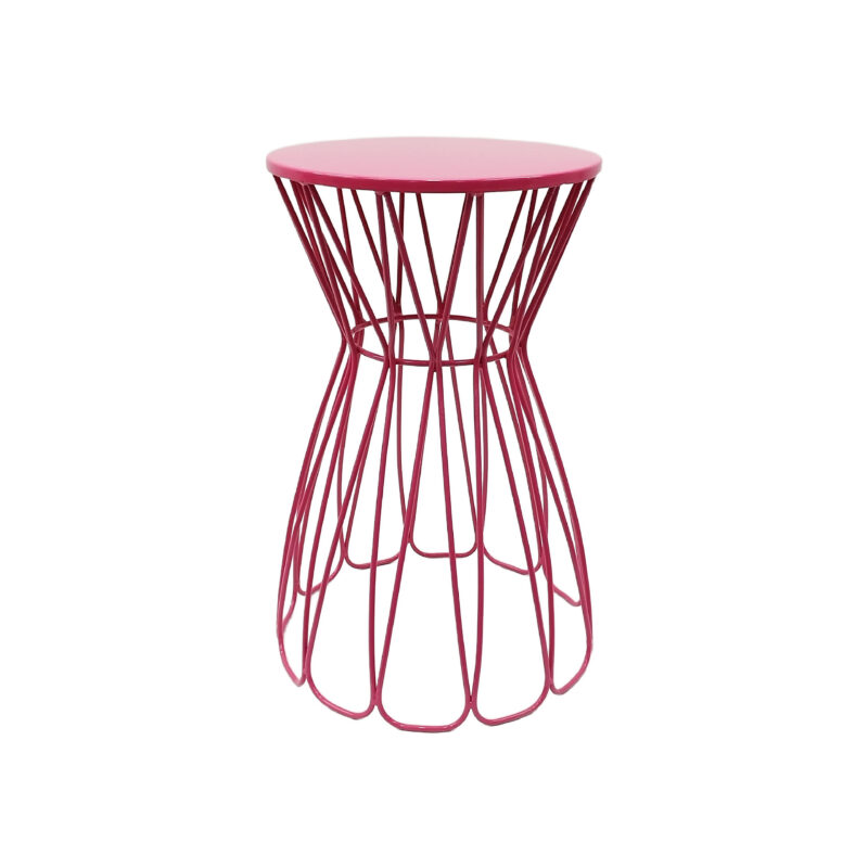 18" Pink Metal Outdoor Stool by Ashlandu00ae | Michaels