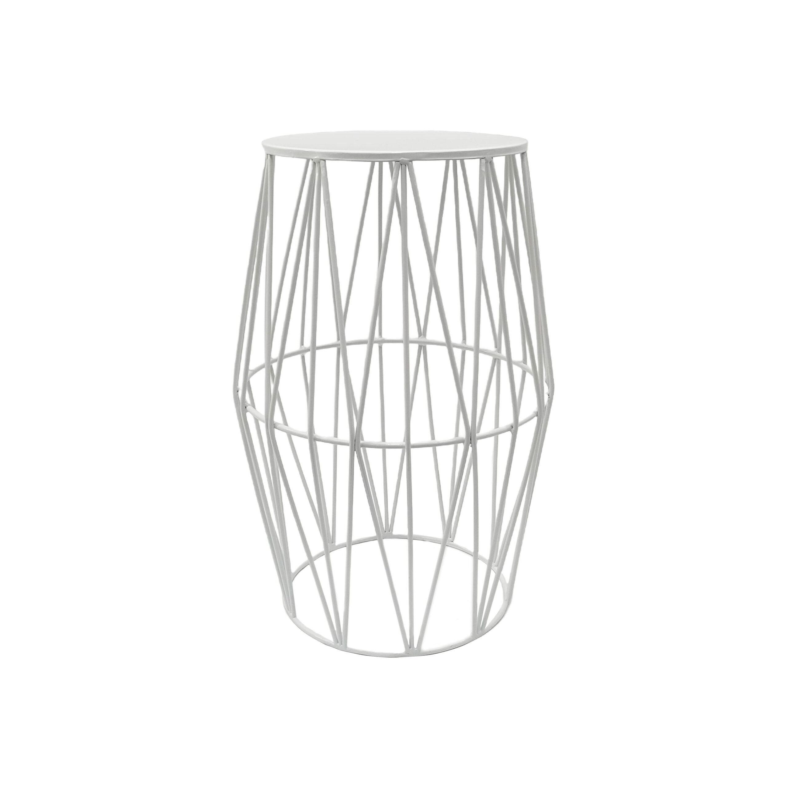 18" White Metal Outdoor Stool by Ashlandu00ae | Michaels