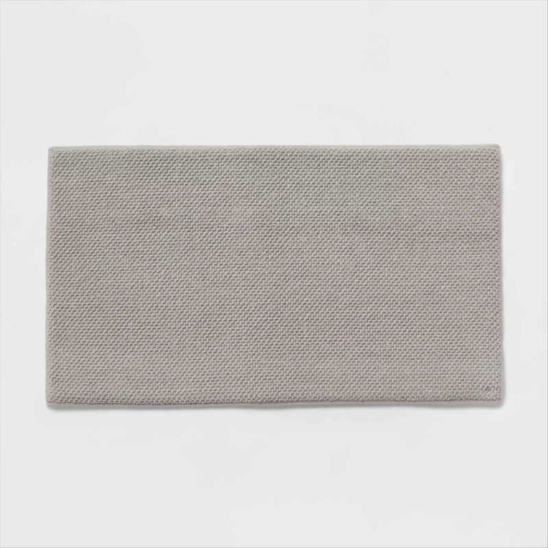 20"x34" Performance Plus Cotton Memory Foam Bath Rug Light Gray - Threshold™: OEKO-TEX Certifie...