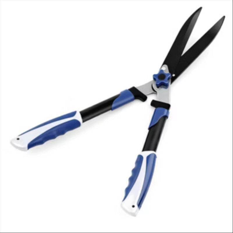 24" Hedge Shears with Wave Blade, Heavy Duty Garden Clippers with Shock-Absorbing Handles for Trimming Hedges Bushes.