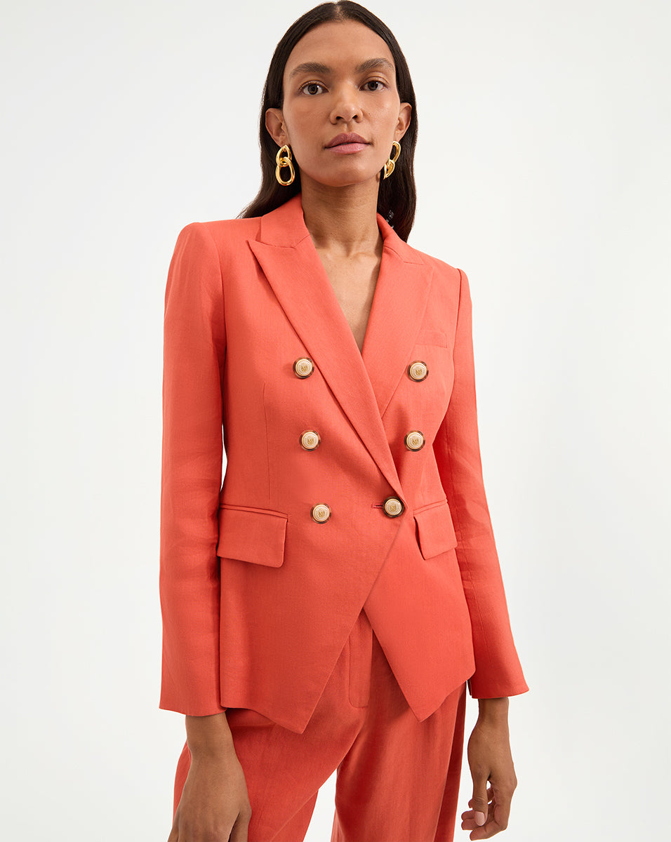 Miller Stretch-Linen Dickey Jacket from Veronica Beard