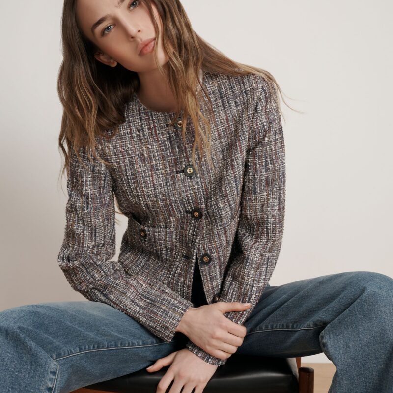 Andrea Cotton Tweed Jacket from Veronica Beard