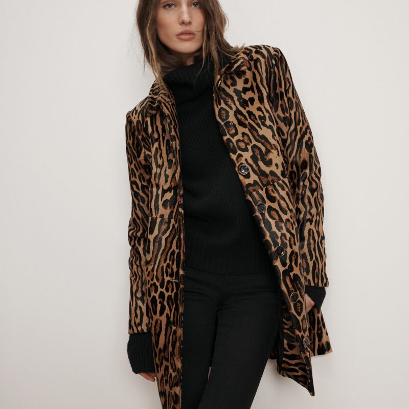 Shelley Calf Hair Dickey Coat from Veronica Beard