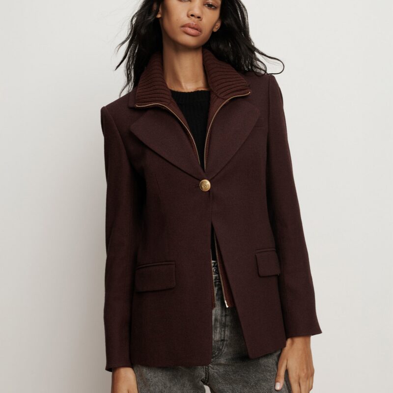Kessler Wool-Blend Dickey Jacket from Veronica Beard