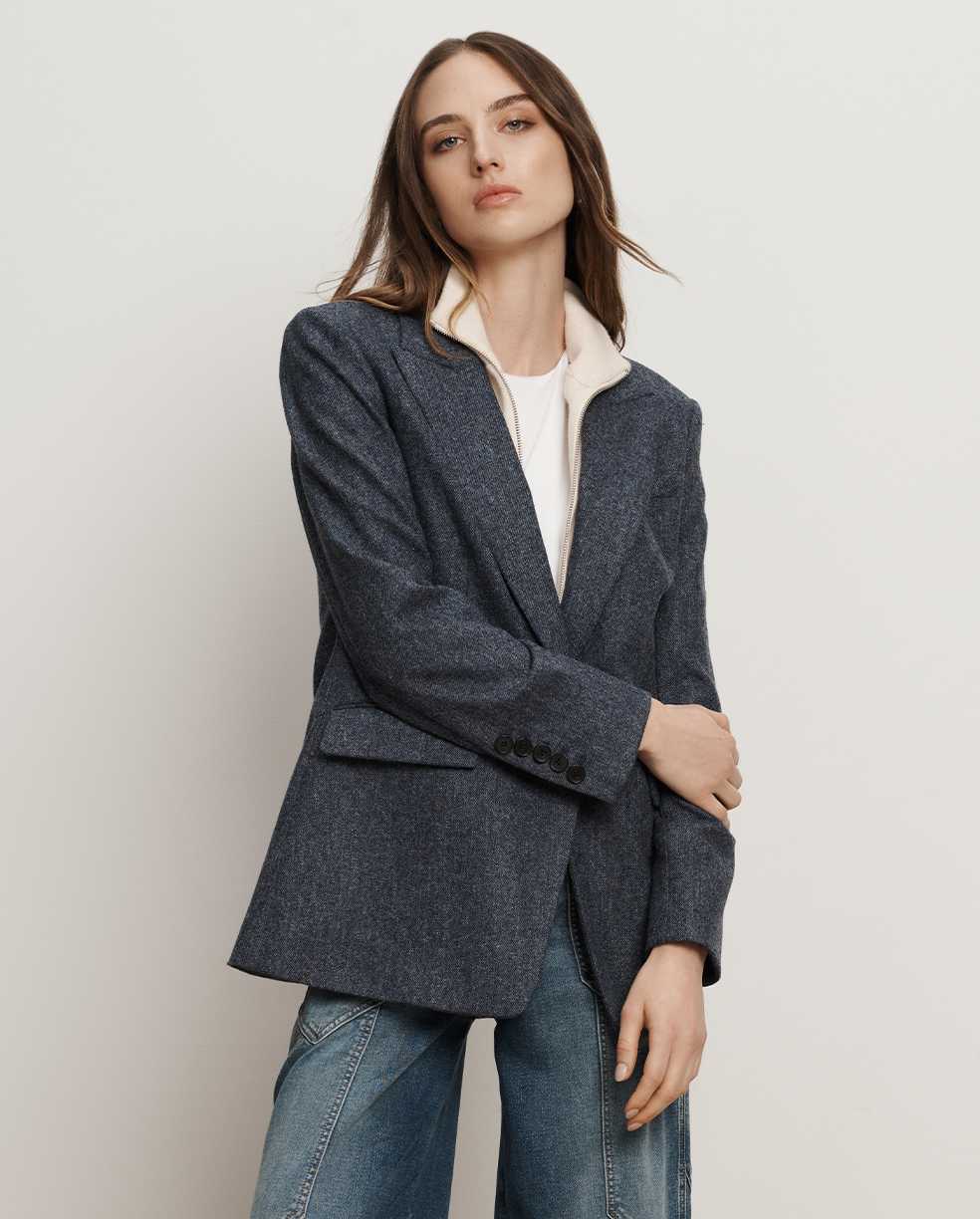 Vega Wool Dickey Jacket from Veronica Beard