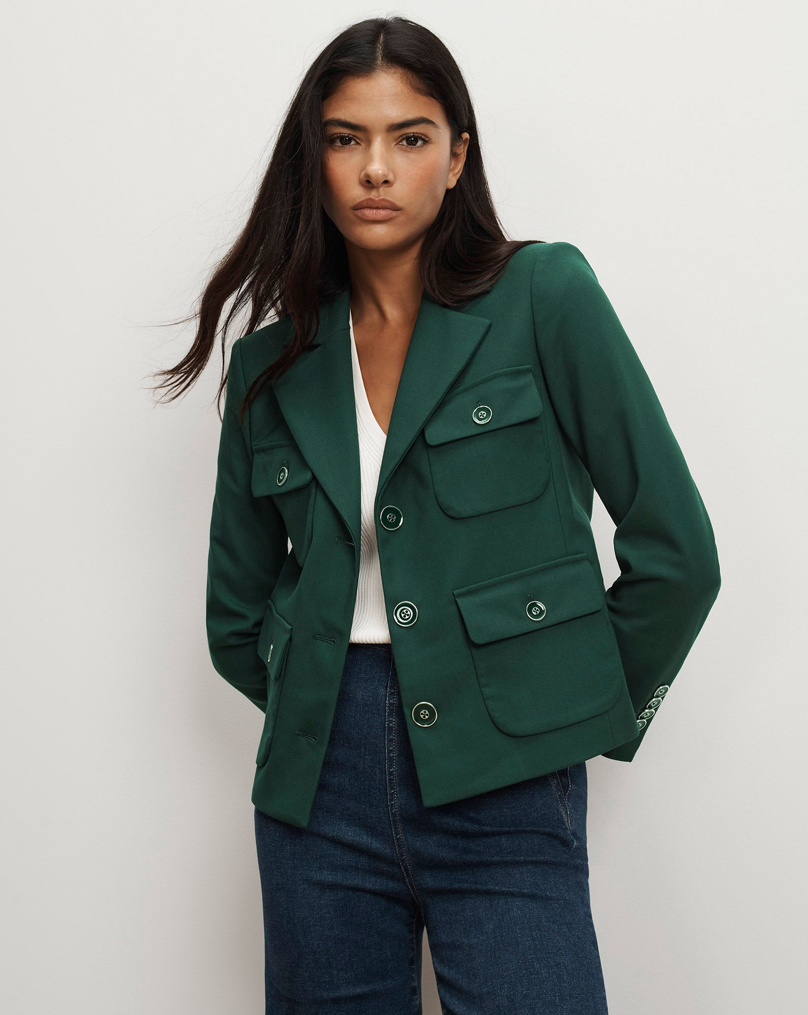 Schuyler Tailored Utility Jacket from Veronica Beard