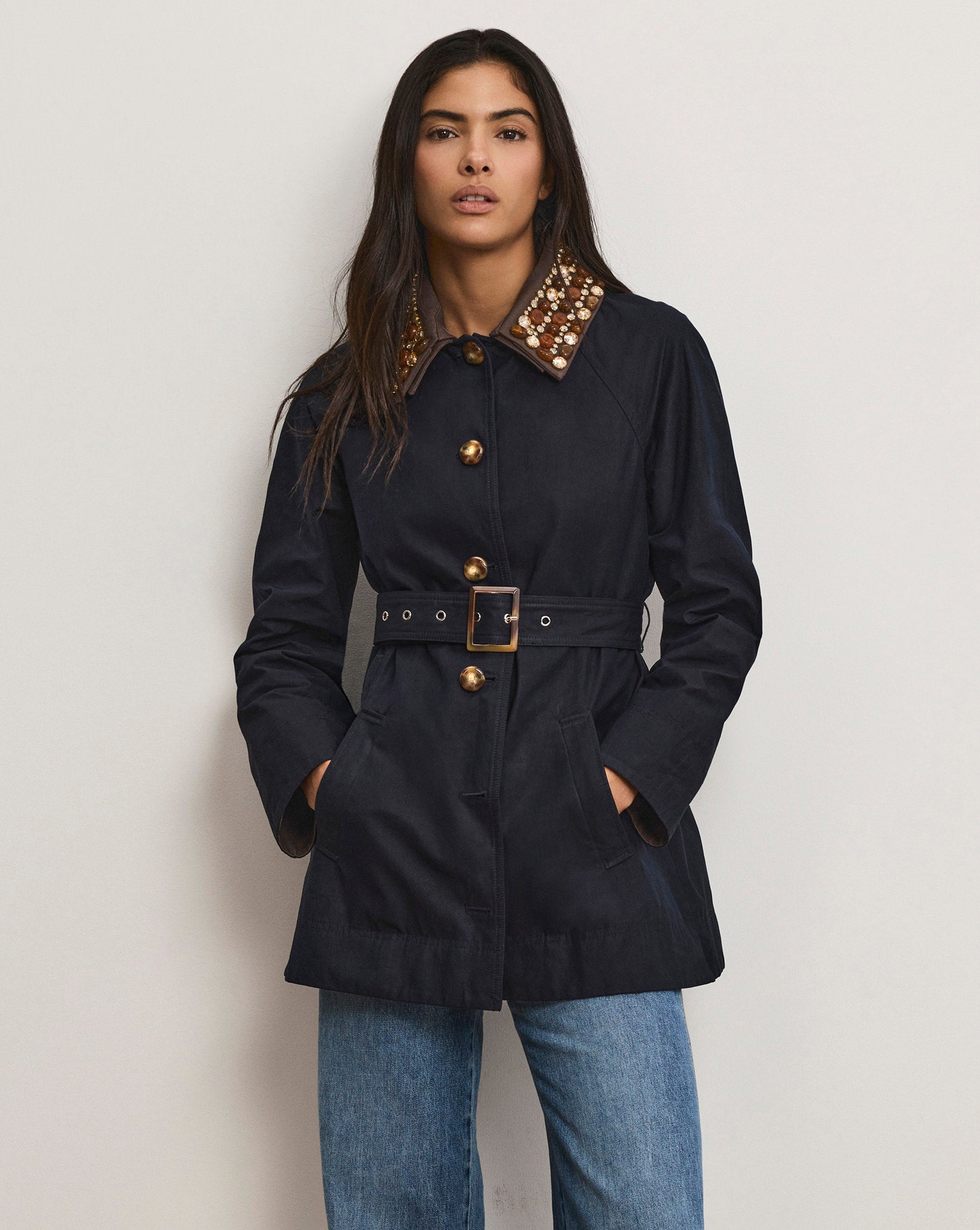 Langham Belted Dickey Coat from Veronica Beard