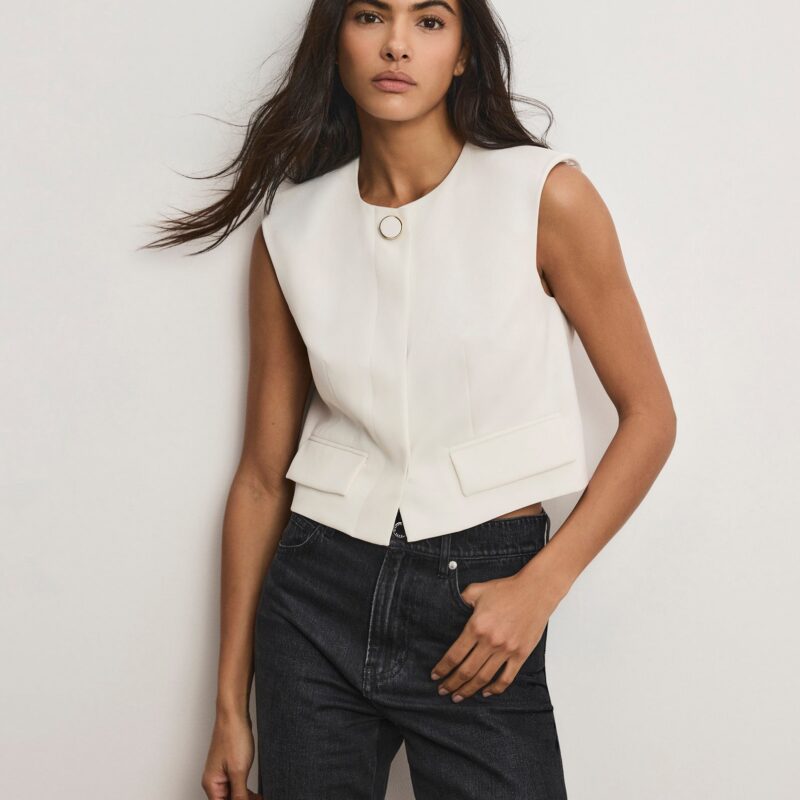 Cliffwood Cropped Vest from Veronica Beard