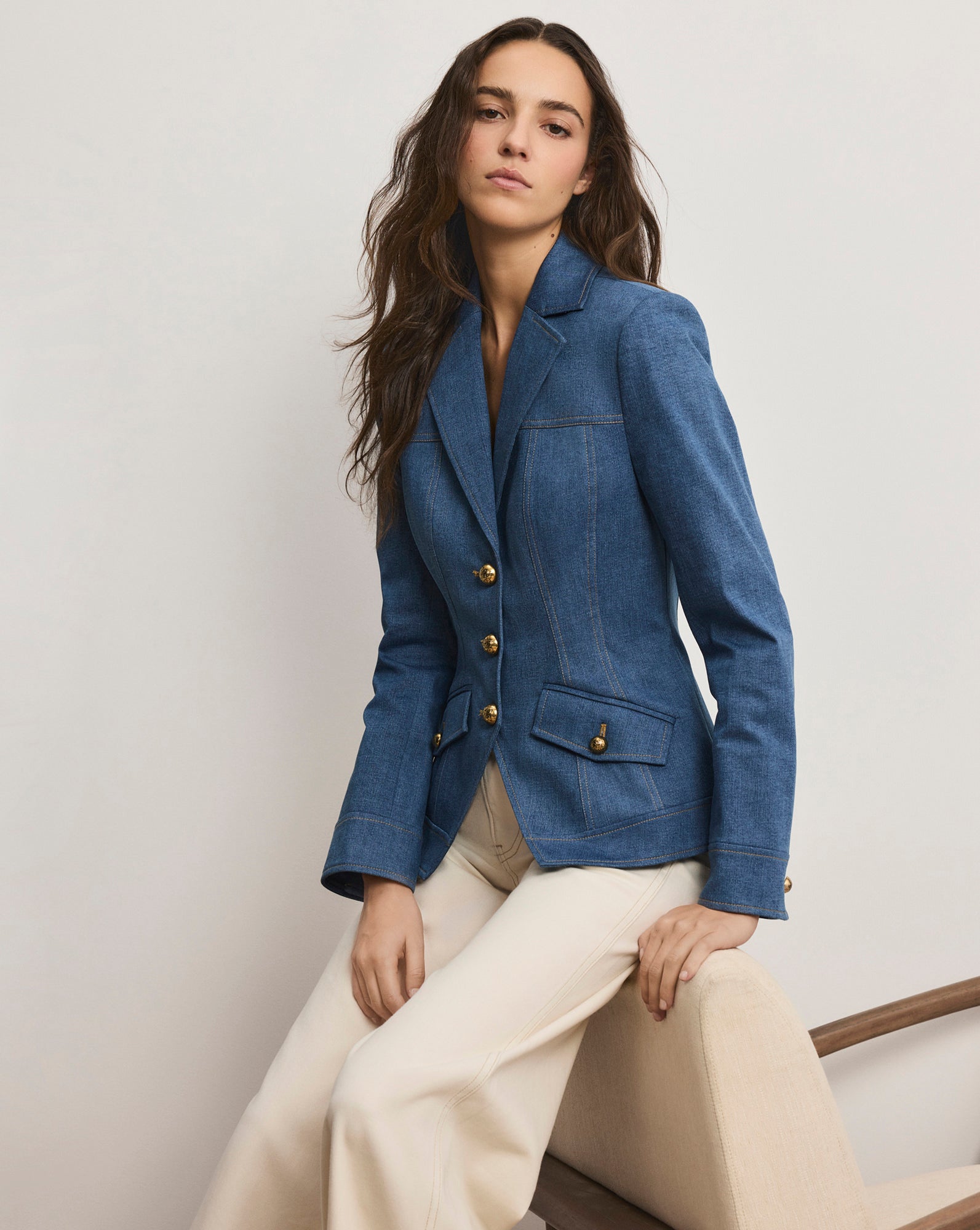 Randy Denim Dickey Jacket Veronica Beard