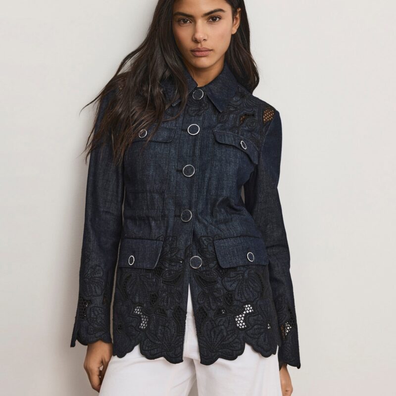 Kiki Eyelet Jacket Veronica Beard