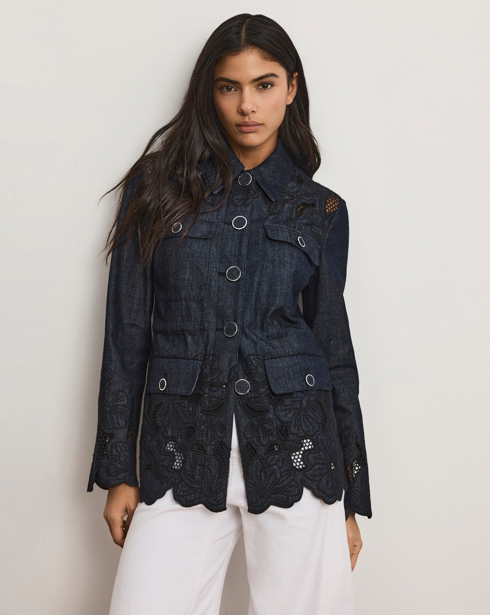 Kiki Eyelet Jacket Veronica Beard