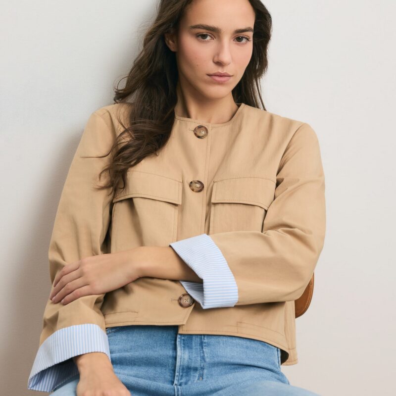 Gala Cropped Utility Jacket Veronica Beard
