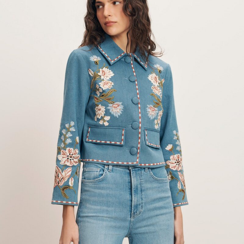 Vikaria Embroidered Jacket Veronica Beard