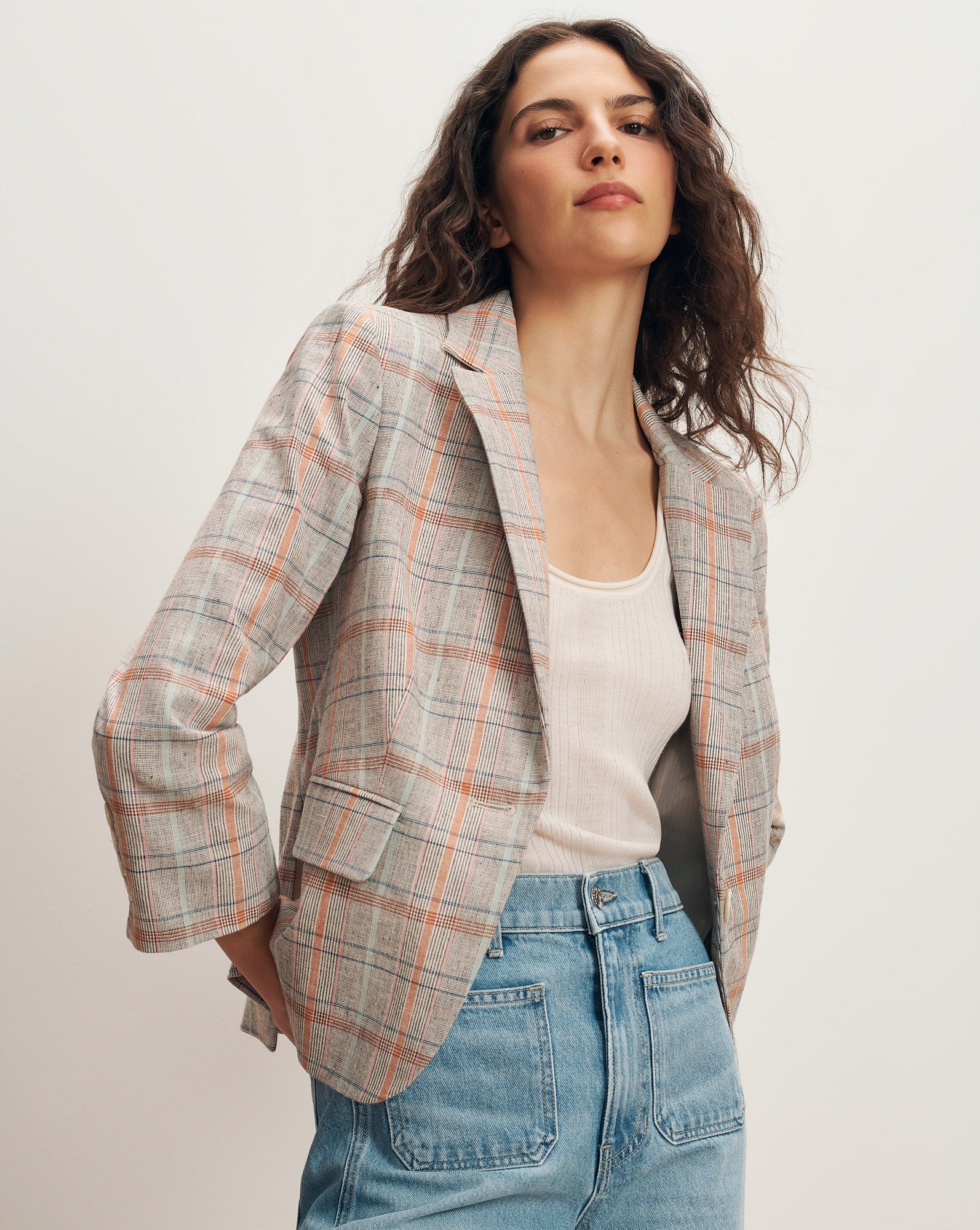 Schoolboy Plaid Dickey Jacket Veronica Beard