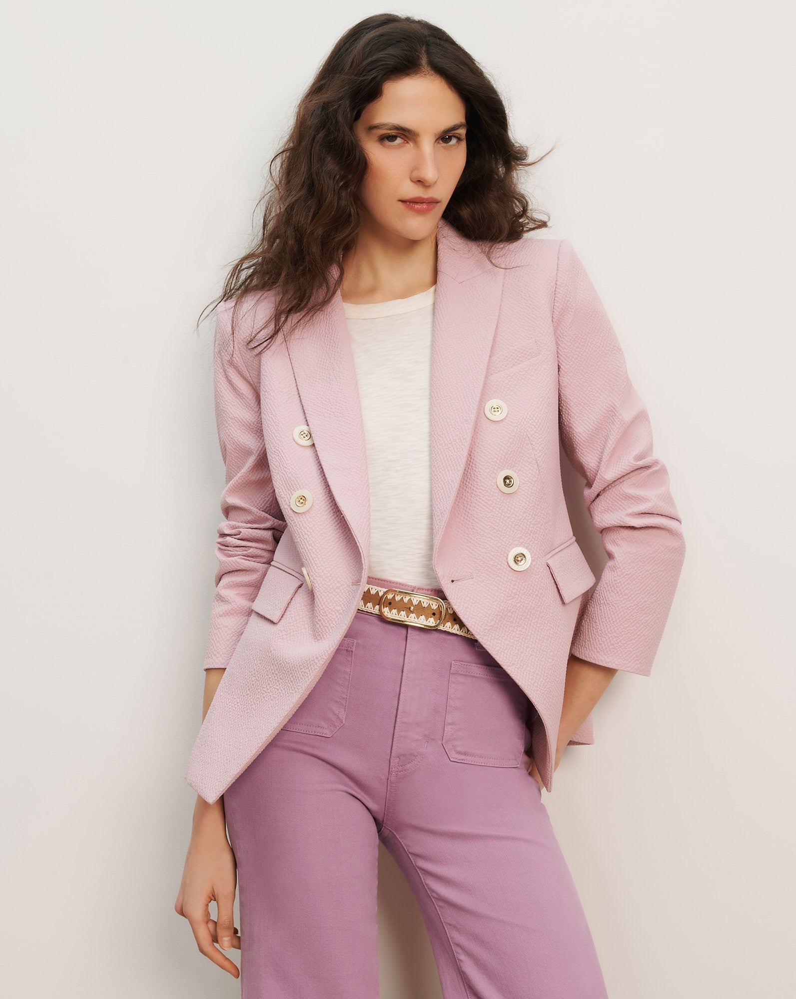 Miller Seersucker Dickey Jacket from Veronica Beard