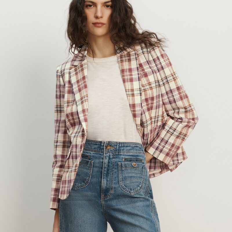 Tyra Plaid Dickey Jacket from Veronica Beard