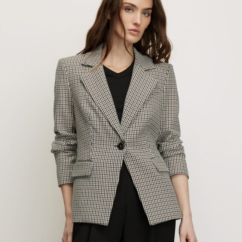 Healy Houndstooth Dickey Jacket from Veronica Beard