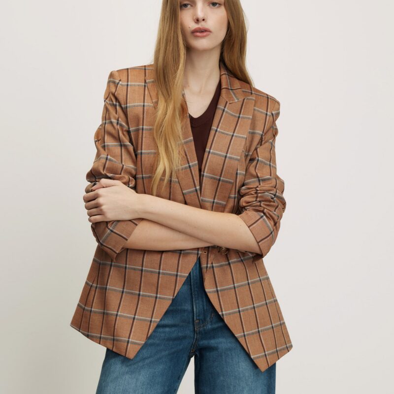 Rickie Plaid Dickey Jacket from Veronica Beard