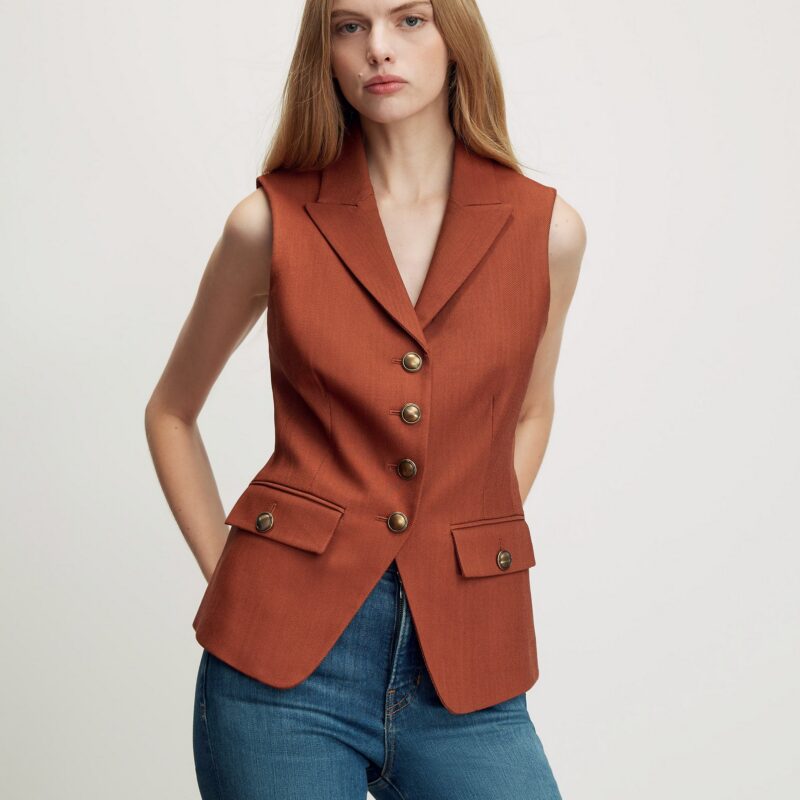 Benny Tailored Vest from Veronica Beard
