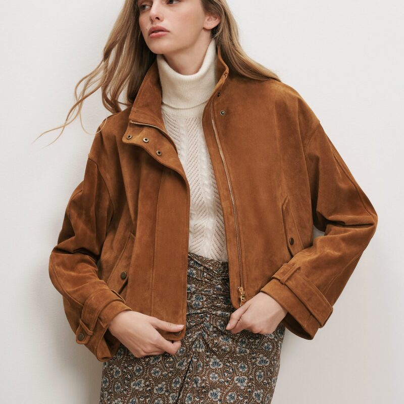 Bateman Suede Jacket Veronica Beard