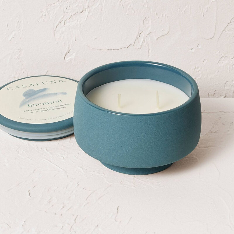 2 Wick Lidded Intention Jar Candle 7.5oz - Casaluna™