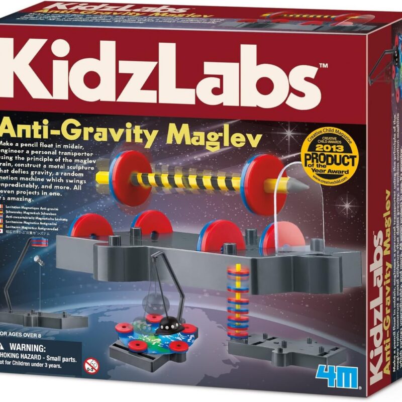 4M Kidzlabs Anti Gravity Magnetic Levitation Science Kit - Maglev Physics Stem Toys Educational Gift for Kids & Teens, Girls & Boys (3686)