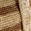 Striped Raffia Travel Tote, Natural