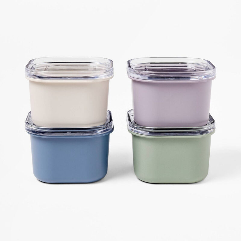 8pc (Set of 4) Condiment Food Storage Container Set - Figmint™