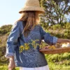 Terrain x Of Dress Gardening Smock, Denim Herringbone