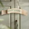 Happy Spring Iron Sign