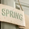 Happy Spring Iron Sign