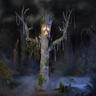 9 FT Wicked Woods Giant-Sized Color Changing LED Horrifying Hickory