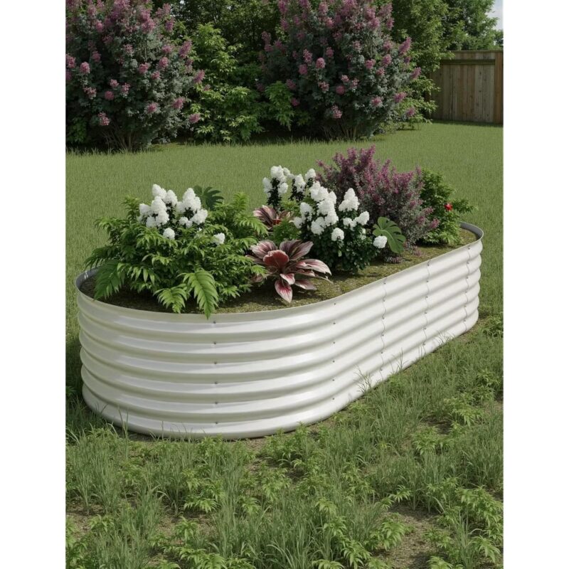 2Pack Raised Garden Bed, 8x4x1.5FT Galvanized Planter