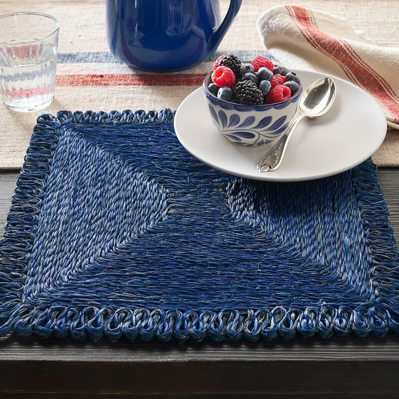 Abaca Square Handcrafted Placemats