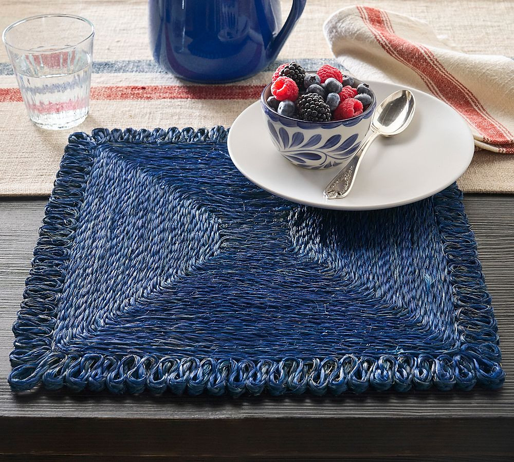 Abaca Square Handcrafted Placemats