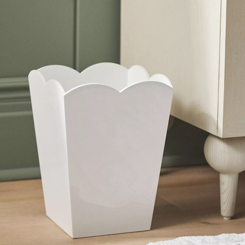 Addison Ross Lacquered Scallop Waste Bin