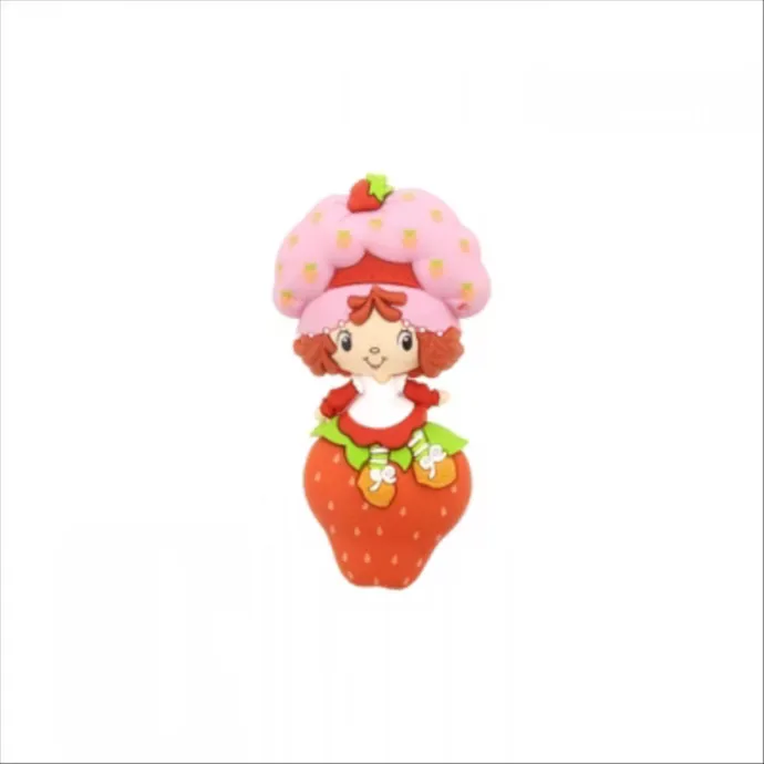 Adult Strawberry Shortcake on Strawberry 3D Foam Magnet