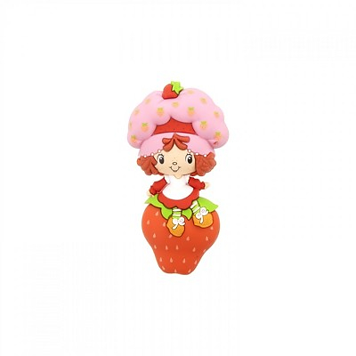 Adult Strawberry Shortcake on Strawberry 3D Foam Magnet
